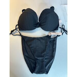 Victoria’s Secret 2 Pc Black Swim Bikini